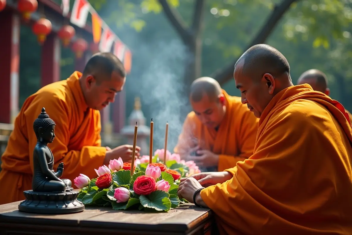 elements of traditional buddhist funeral