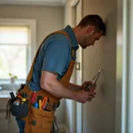 a professional handyman working