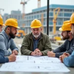 engineers discussing project plans after miscommunication causes costly construction delays