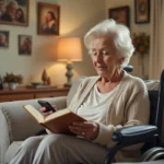 senior confidently living independently with supportive home environment and resources
