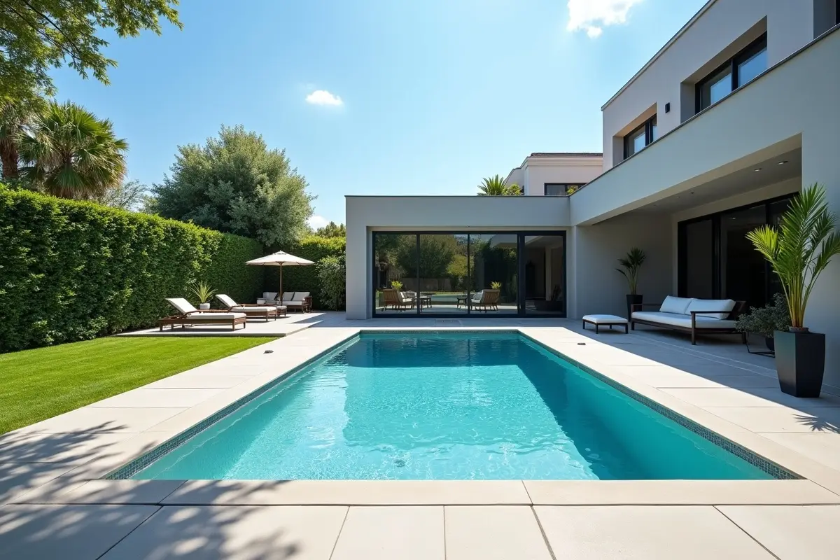 modern backyard swimming pool increasing home market value
