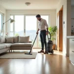 landlord preparing rental property for new tenants