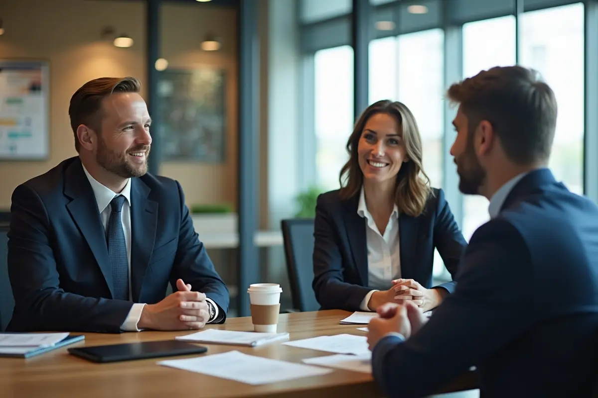 business owner asking smart questions before choosing banking support services