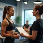 fitness trainer completing certification to launch professional career