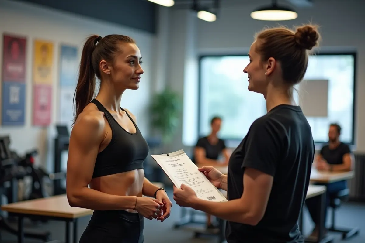 fitness trainer completing certification to launch professional career