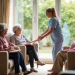 older adults maintaining independence with support from professional care homes