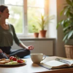 person building healthy routine to support recovery and overall wellbeing