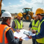 construction team using digital tools to improve site preparation accuracy