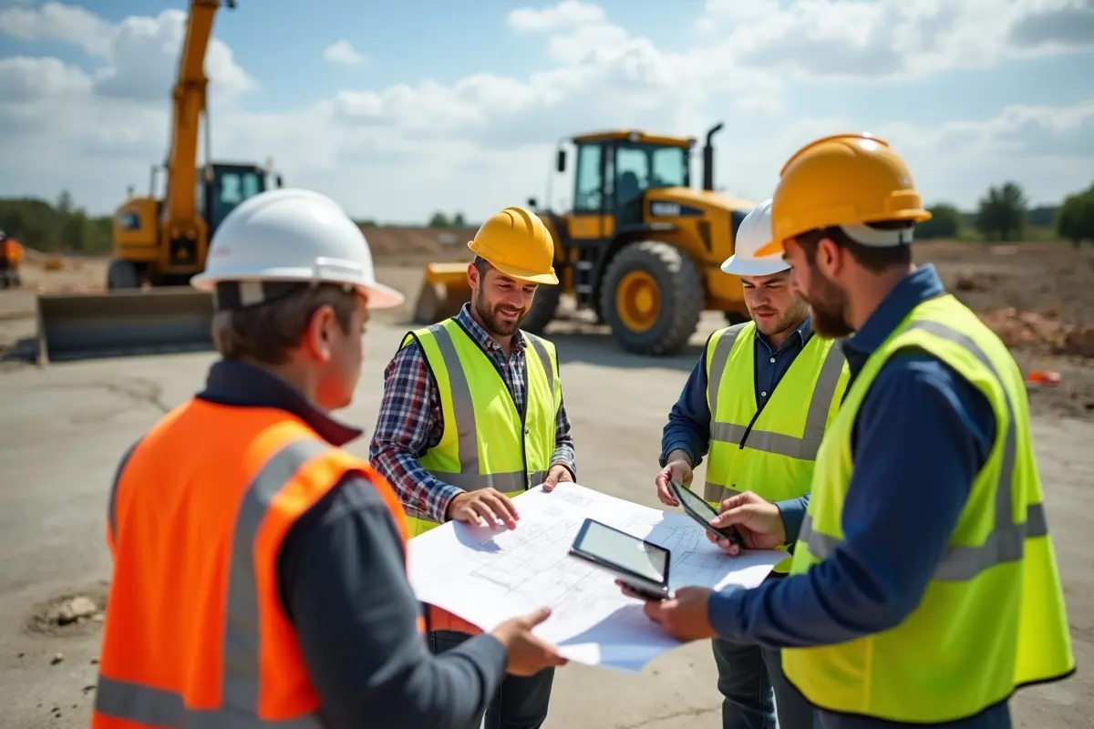 construction team using digital tools to improve site preparation accuracy