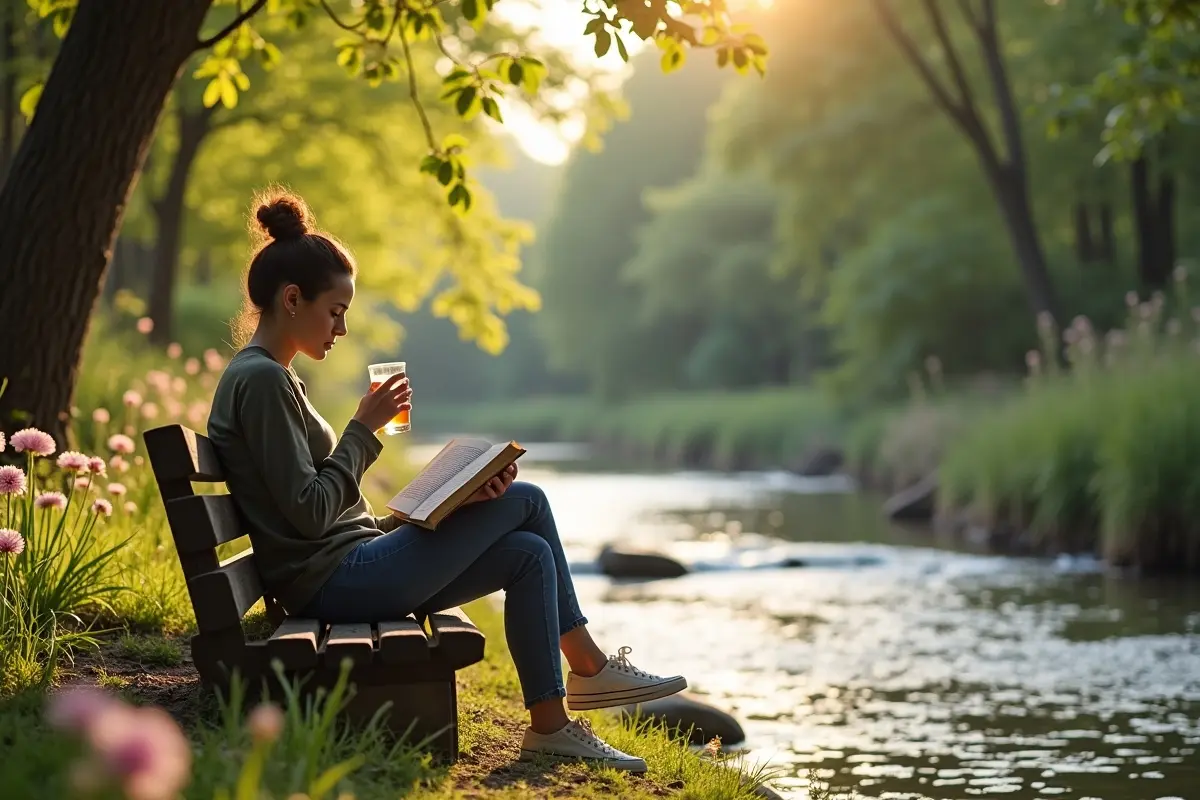 person enjoying relaxing activities to reduce everyday stress levels