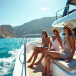 travelers enjoying unforgettable holiday experience with luxury yacht charter